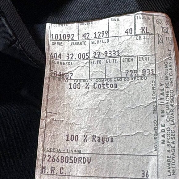 Polo Ralph Lauren Black Cotton Corduroy Made in Italy Blazer - Picture 6 of 12